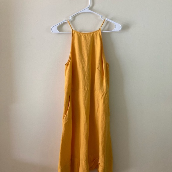LOFT Yellow Midi Party Dress Size 4 - Picture 4 of 5